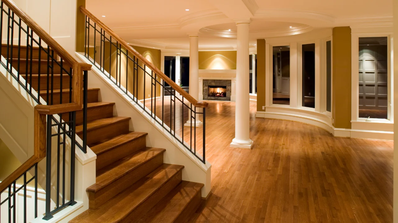 Hardwood flooring installation in a West Salem, WI home by MVP Interiors