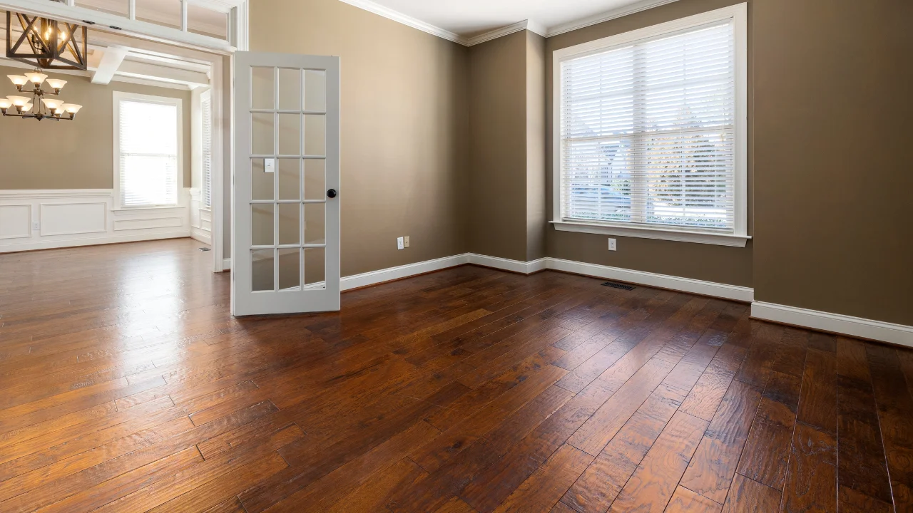 Hardwood flooring installation in a Osseo, WI home by MVP Interiors