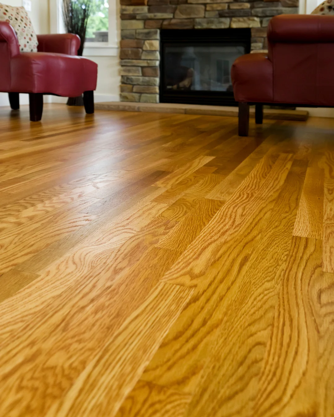 Hardwood flooring installation in a Tomah, WI home by MVP Interiors