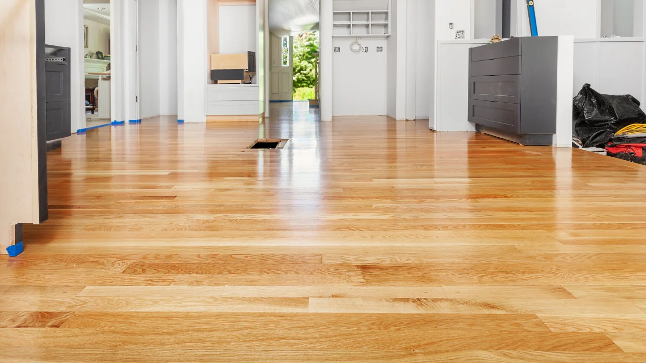 Hardwood flooring installation in a Melrose, WI home by MVP Interiors